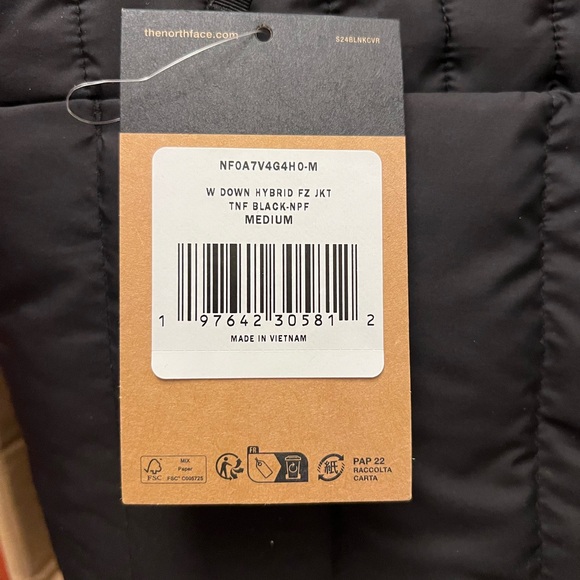 The North Face NF0A7V4G Ladies Down Hybrid Jacket - TNF Black Size M💎 - Picture 5 of 5